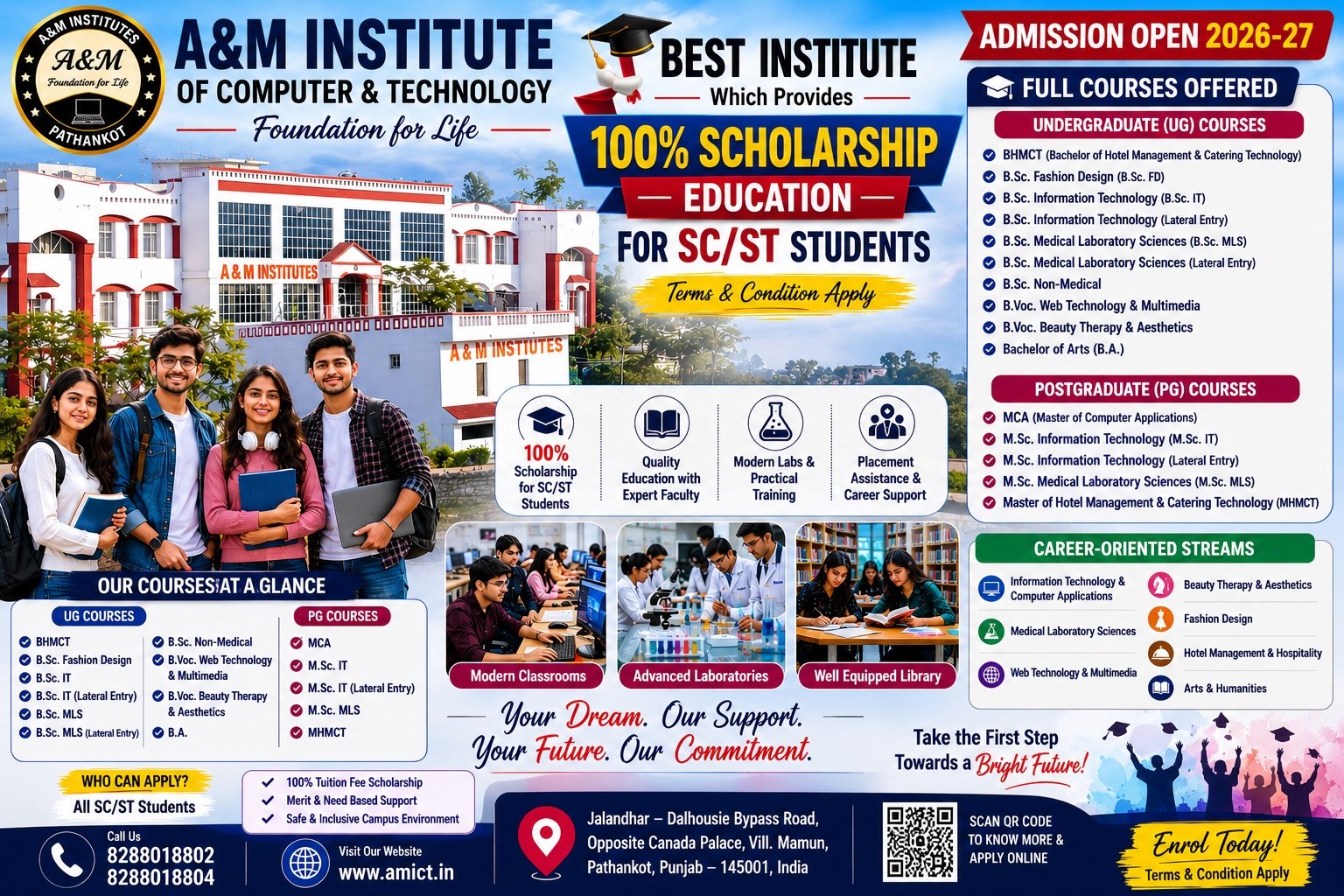 Annual Technical Exhibition – AMICT Pathankot — A&M Institute of Computer and Technology, Pathankot, Punjab, India